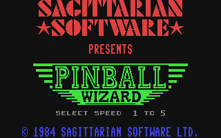 Pinball Wizard Title Screen